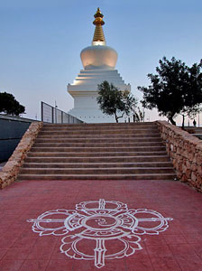 Buddist Stupa in Benalmadena.