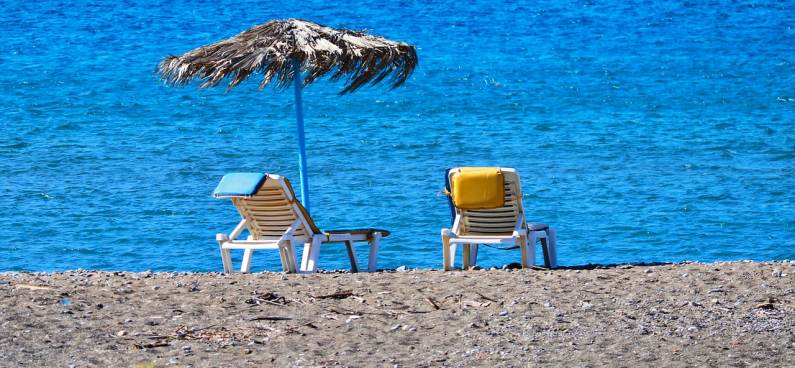 Beach in Antiparos, Greece