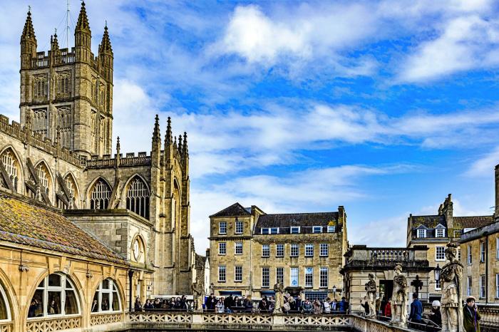 The historic city of Bath, England
