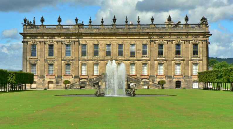Chatsworth House, Derbyshire - used as Mr. Darcy's house in the 2005 film Pride and Prejudice.