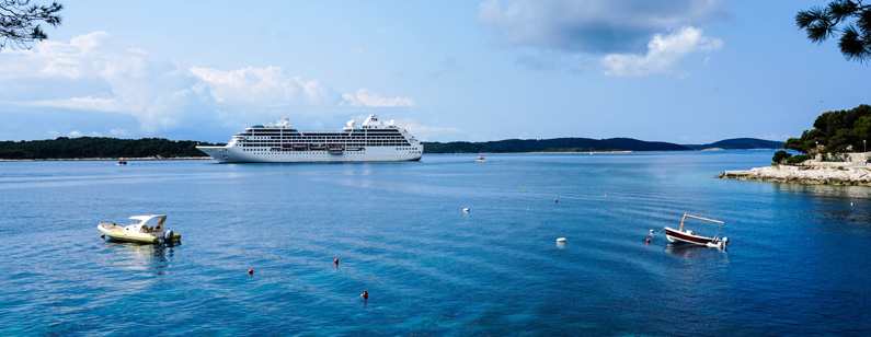 Cruise ship in Croatia