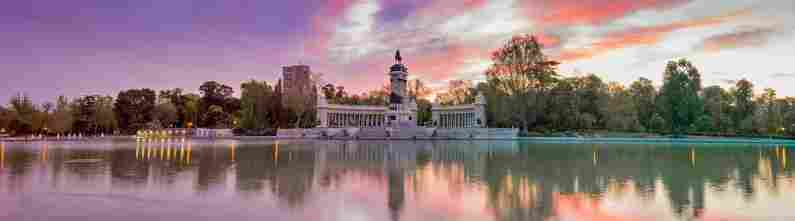 Park in Madrid, Spain