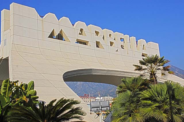 Entrance to Marbella, Costa del Sol, Spain