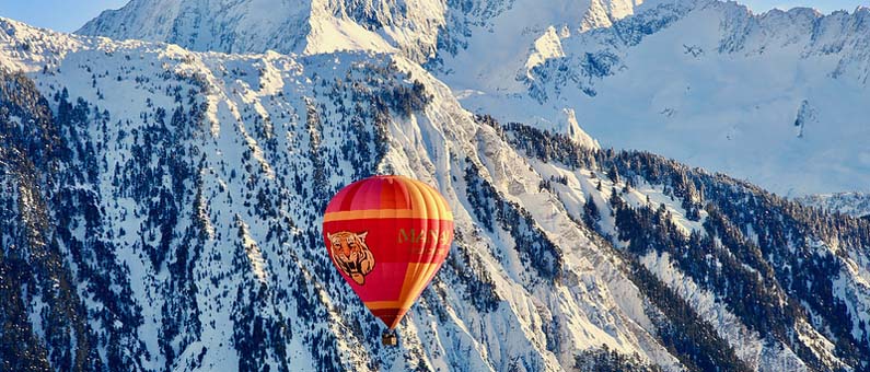 Hot Air Balloon in the French Alps
