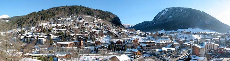 View of Morzine, French Alps