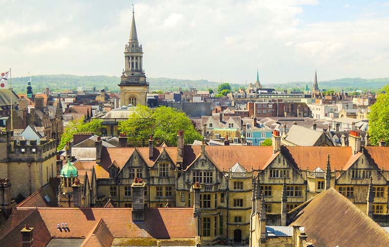 Oxford university city, England