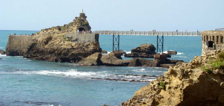 Rocher de la Vierge, Biarritz, France