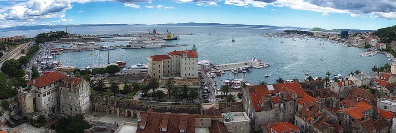 Split panorama, Croatia
