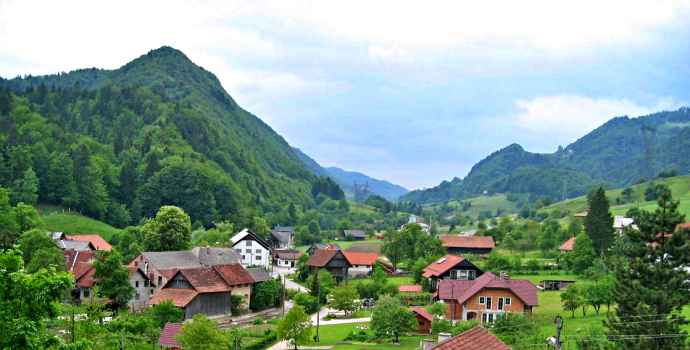 Motnik in the Tuhinj Valley, Slovenia