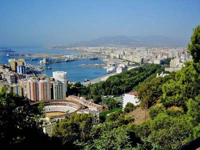 Malaga on the Costa del Sol in southern Spain
